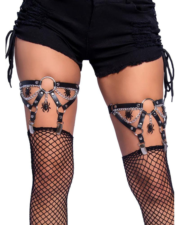 Spider Thigh High Garters