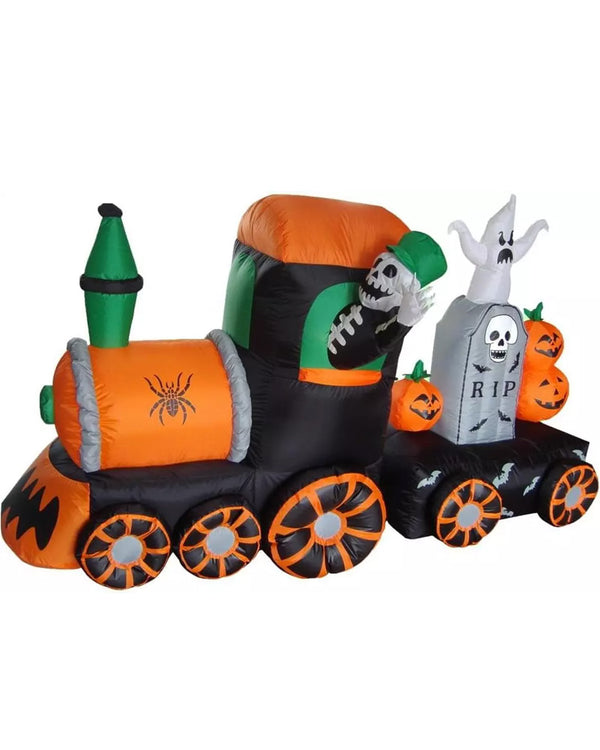 Spooky Halloween Train Lawn Inflatable 2m