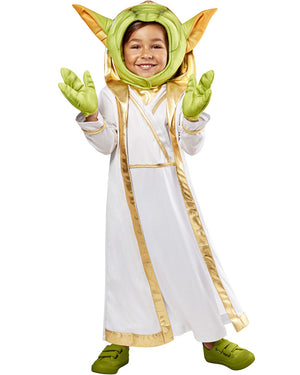 Star Wars Young Jedi Adventures Master Yoda Deluxe Boys Costume