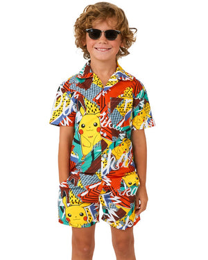 Summer Pokemon Pikachu Opposuit Boys Swim Suit