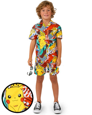 Summer Pokemon Pikachu Opposuit Boys Swim Suit