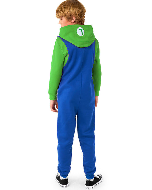 Super Mario Bros Luigi Kids Opposuit Onesie