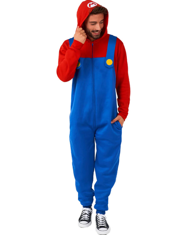 Super Mario Bros Mario Adults Opposuit Onesie