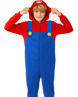 Super Mario Bros Mario Kids Opposuit Onesie