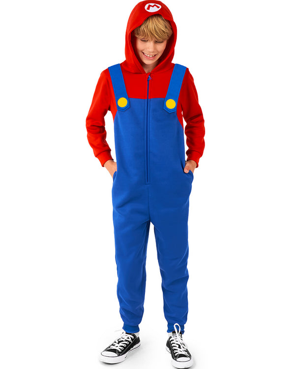 Super Mario Bros Mario Kids Opposuit Onesie