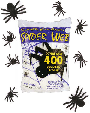 Super Stretch Spider Web 120g with Bonus Spiders