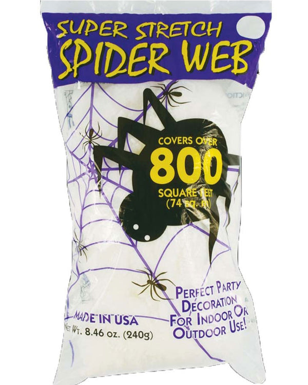 Super Stretch Spider Web 240g with Bonus Spiders