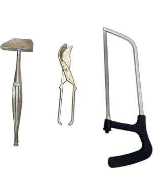 Surgical Saw Hammer and Shears Prop Set