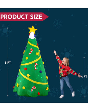 Tall Giant Green Christmas Tree Inflatable 2.4m