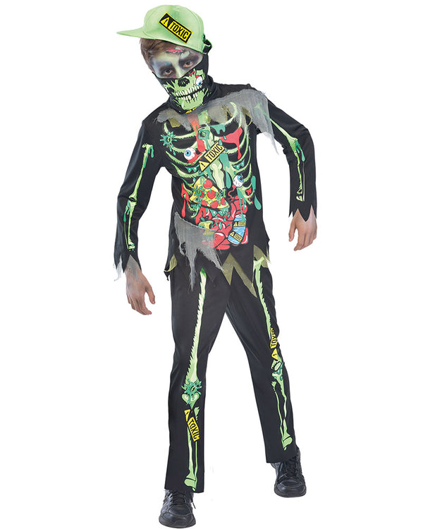 Toxic Zombie Boys Costume 5-7 Years