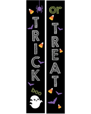 Trick or Treat Halloween Home Door Banners Pack of 2