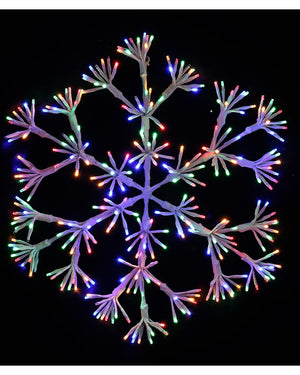 Twinkle Multicolour Christmas LED Sparkle Snowflake 60cm