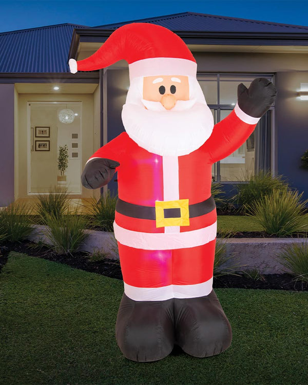 Waving Santa Inflatable Decoration 2.4m