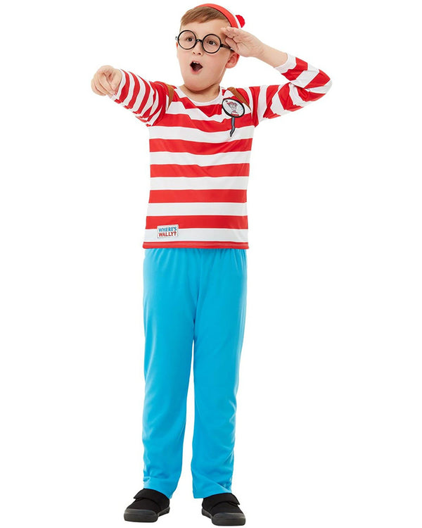 Wheres Wally Deluxe Boys Costume