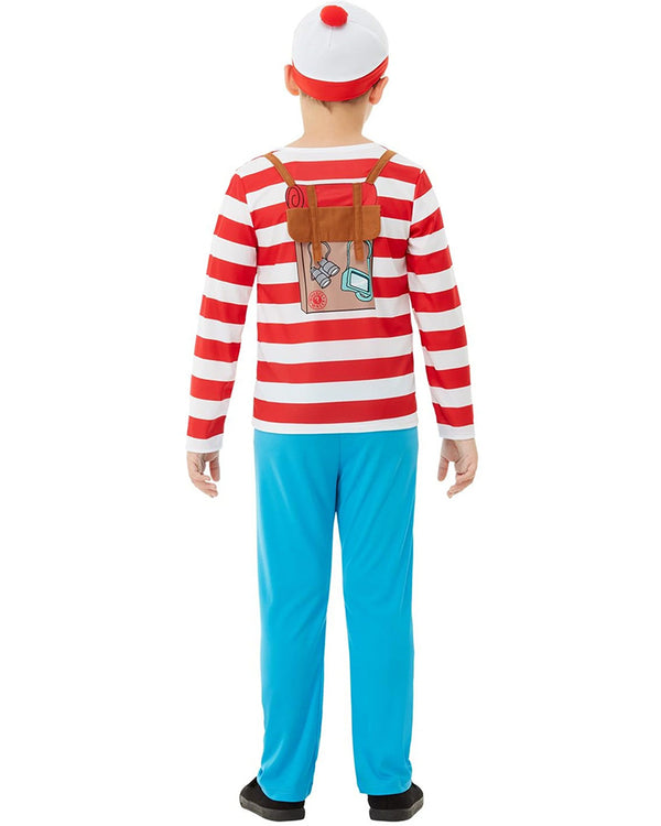 Wheres Wally Deluxe Boys Costume