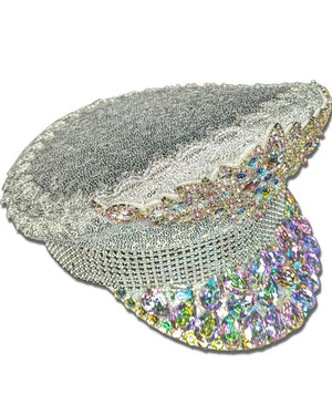 White Jeweled Festival Hat