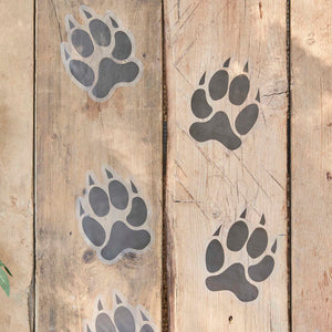 Wild Jungle Floor Stickers Animal Footprint Pack of 6