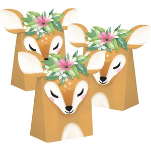 Deer Little One Paper Treat Bags 20cm x 11cm Pack of 8