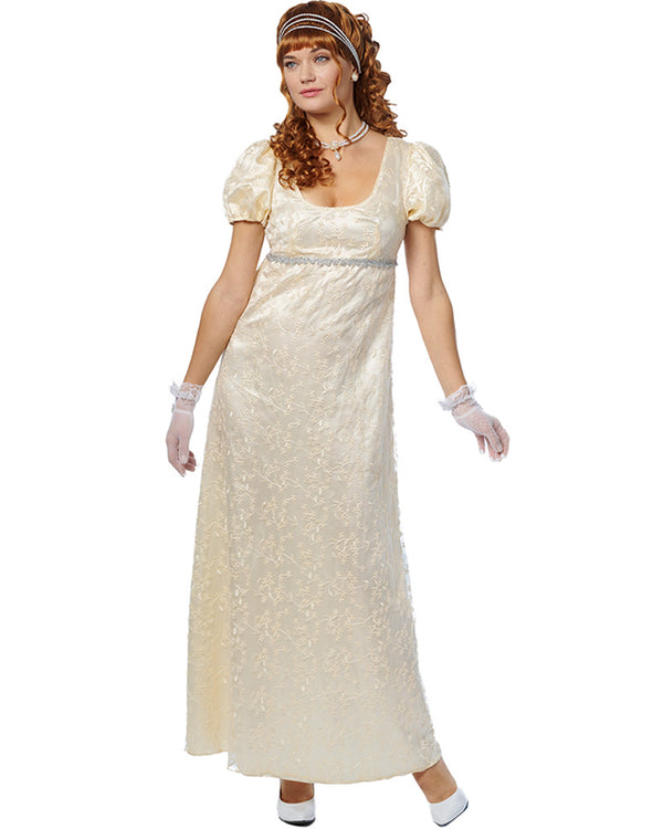 Yellow Regency Garden Womens Costume