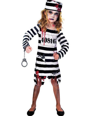 Zombie Convict Girls Costume