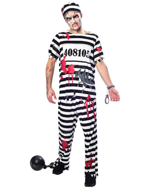 Zombie Convict Mens Costume