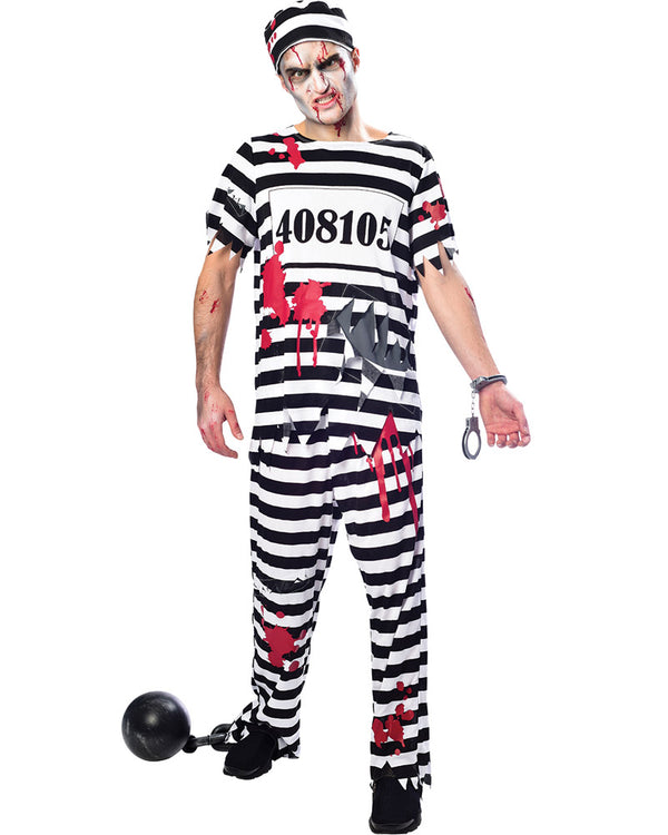 Zombie Convict Mens Costume Plus Size