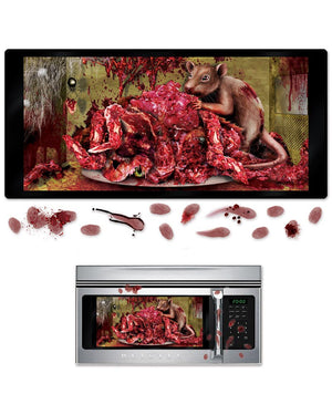 Rat Explosion Microwave Door Peel and Place