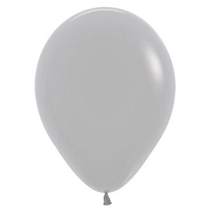 Sempertex 30cm Fashion Grey Latex Balloons 081, 25PK Pack of 25