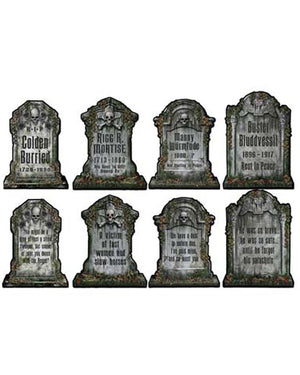 Tombstone Cutout Decorations 38cm x 25cm