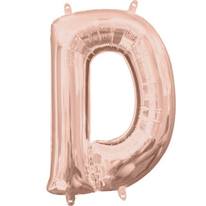 Letter D Rose Gold Balloon