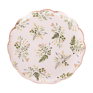 Lets Par Tea Floral 21cm Paper Plates Pack of 8