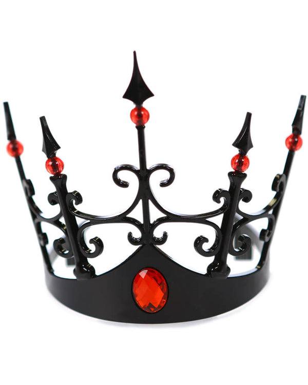 Black Crown with Red Gems