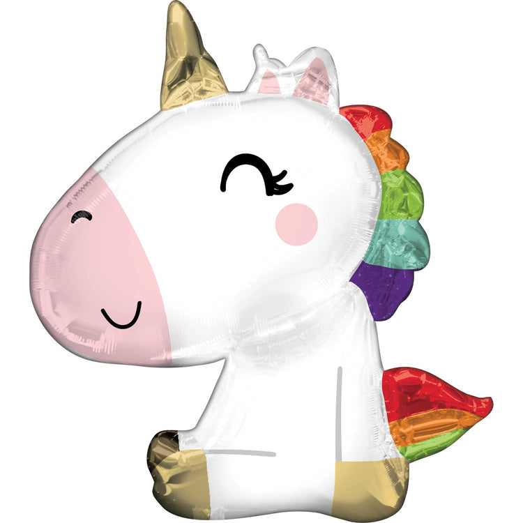 SuperShape XL Satin Sitting Unicorn P35