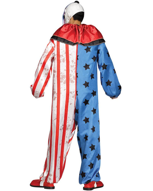 Evil Clown Collared Mens Costume