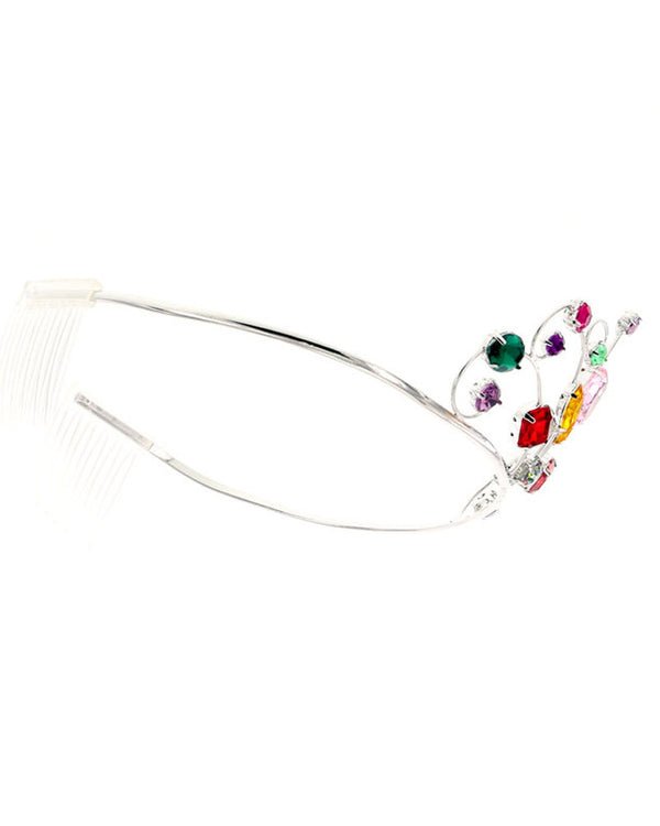 Silver Rainbow Deluxe Tiara