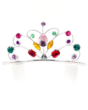 Silver Rainbow Deluxe Tiara