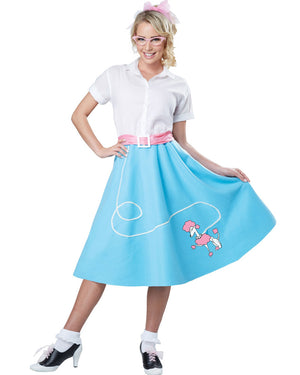 50s Blue Poodle Skirt