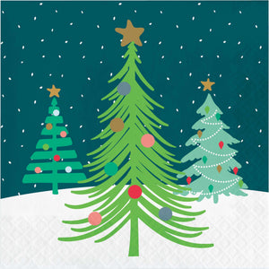 Holiday Cheer Christmas Lunch Napkins Pack of 16