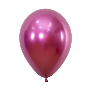 Sempertex 12cm Metallic Reflex Fuchsia Latex Balloons 912 Pack of 50