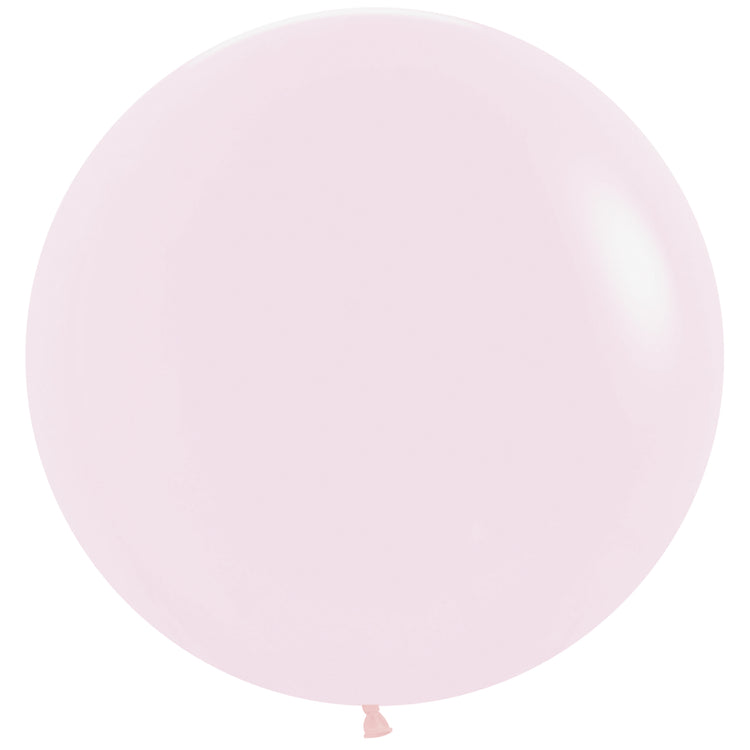 Sempertex 60cm Pastel Matte Pink Latex Balloons 609, 3PK Pack of 3