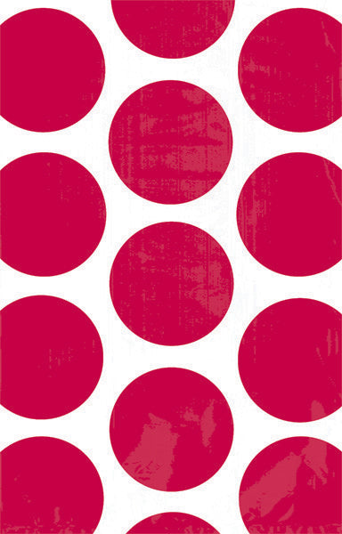 Paper Bag Polka Dot Apple Red Pack of 10