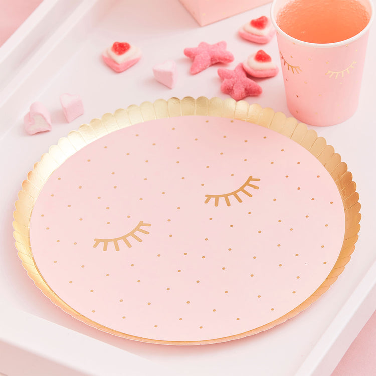 Pamper Party 21cm Round Paper Plates Pack of 8