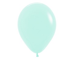 Sempertex 30cm Pastel Matte Green Latex Balloons 630, 25PK Pack of 25