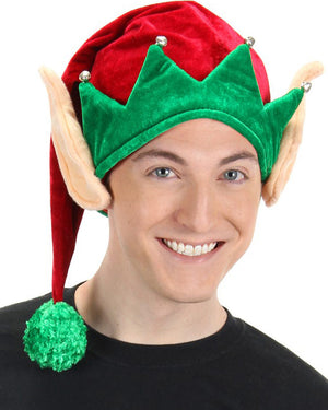 Christmas Plush Elf Deluxe Hat with Ears