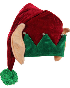 Christmas Plush Elf Deluxe Hat with Ears