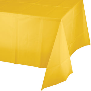 School Bus Yellow Tablecover Plastic 137cm x 274cm