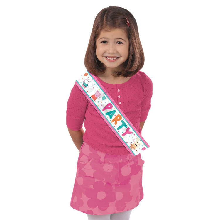 Peppa Pig Confetti Party Sash