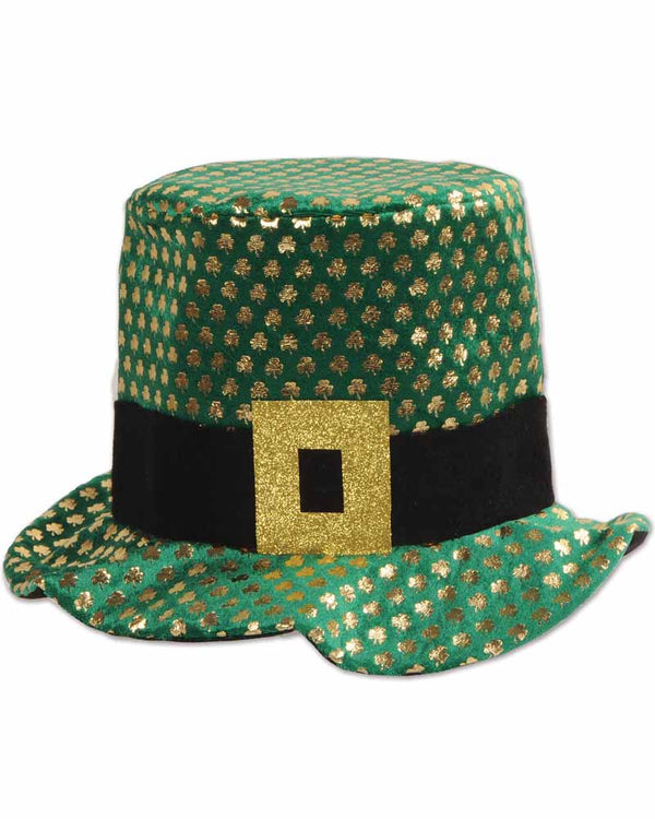 Plush Gold Shamrock Hat