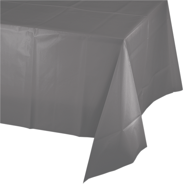 Glamour Gray Tablecover Plastic 137cm x 274cm