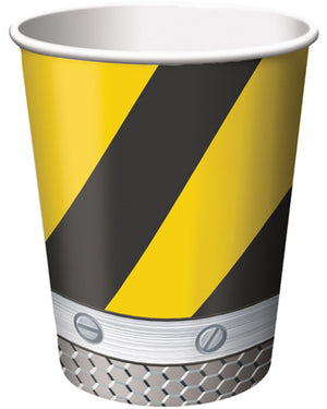 Construction 266ml Party Cups Pack of 8